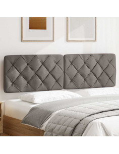 Cuscino Testiera Tortora 180 cm in Tessuto 2