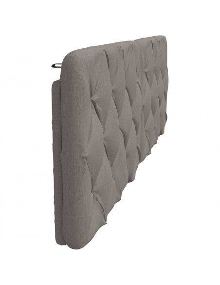 Cuscino Testiera Tortora 180 cm in Tessuto