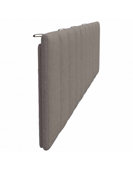 Cuscino Testiera Hanko Tortora 200 cm in Tessuto