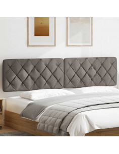 Cuscino Testiera Tortora 200 cm in Tessuto 2
