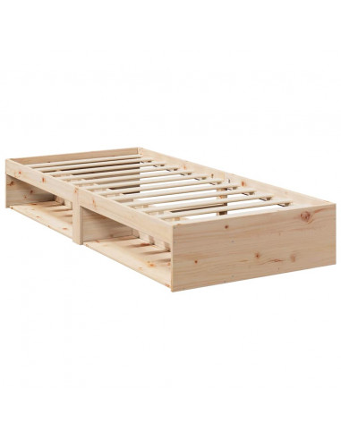 Dormeuse senza Materasso 80x200 cm in Legno Massello di Pino