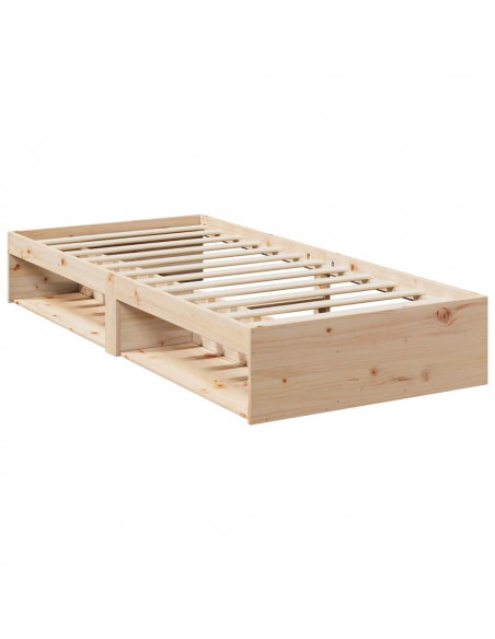 Dormeuse senza Materasso 80x200 cm in Legno Massello di Pino