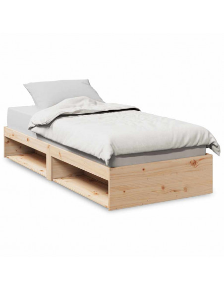 Dormeuse senza Materasso 90x190 cm in Legno Massello di Pino