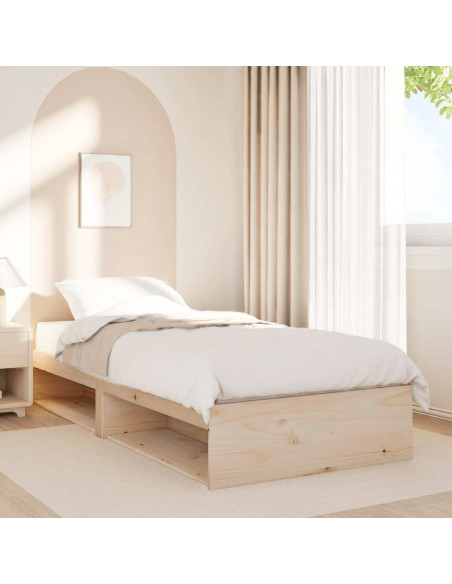 Dormeuse senza Materasso 90x190 cm in Legno Massello di Pino