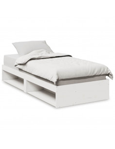 Dormeuse senza Materasso Bianco 75x190 cm in Legno di Pino