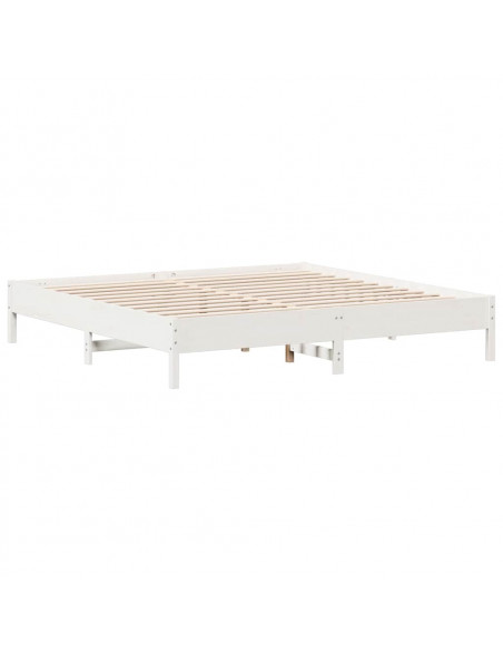 Giroletto con Libreria senza Materasso 180x200 cm in Legno Pino