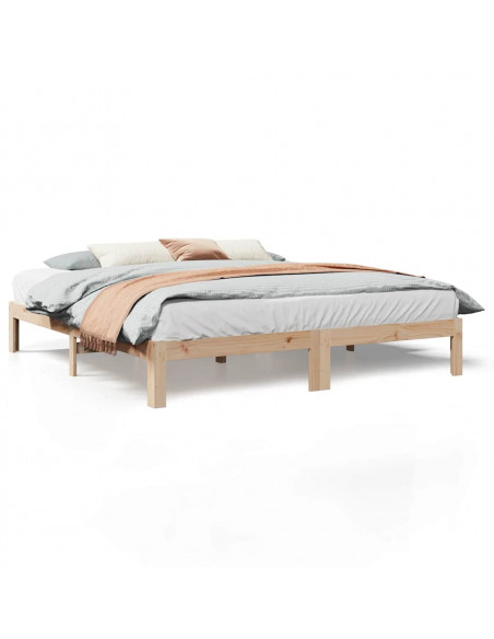 Giroletto senza Materasso 160x200 cm in Legno Massello di Pino