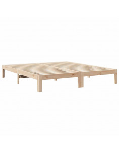 Giroletto senza Materasso 180x200 cm in Legno Massello di Pino 2