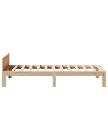Giroletto senza Materasso 80x200 cm in Legno Massello Pino