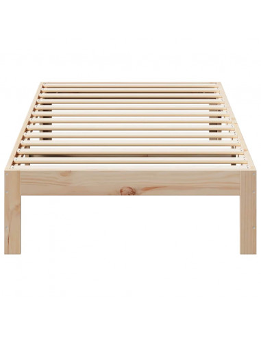 Giroletto senza Materasso 80x200 cm in Legno Massello Pino