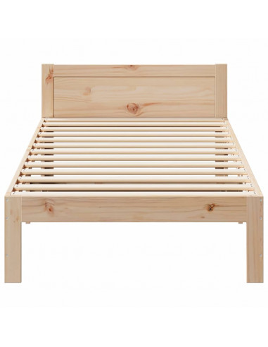 Giroletto senza Materasso 90x200 cm in Legno Massello di Pino