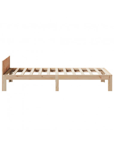 Giroletto senza Materasso 90x200 cm in Legno Massello di Pino