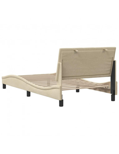 Giroletto senza Materasso Crema 100x200 cm in Tessuto