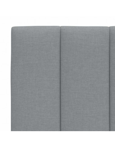 Giroletto senza Materasso Grigio Chiaro 100x200 cm Tessuto
