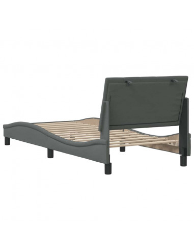 Giroletto senza Materasso Grigio Scuro 80x200 cm Tessuto