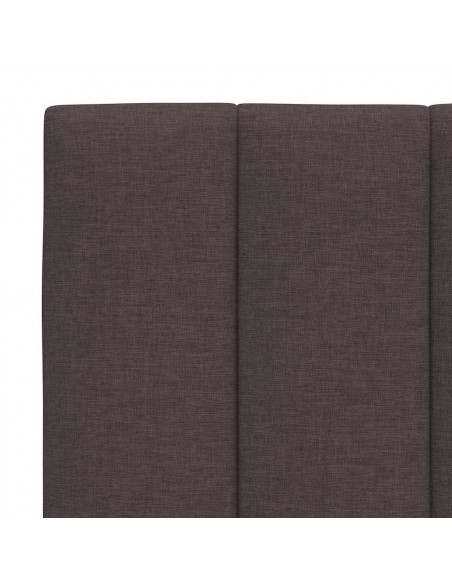 Giroletto senza Materasso Marrone Scuro 80x200 cm Tessuto