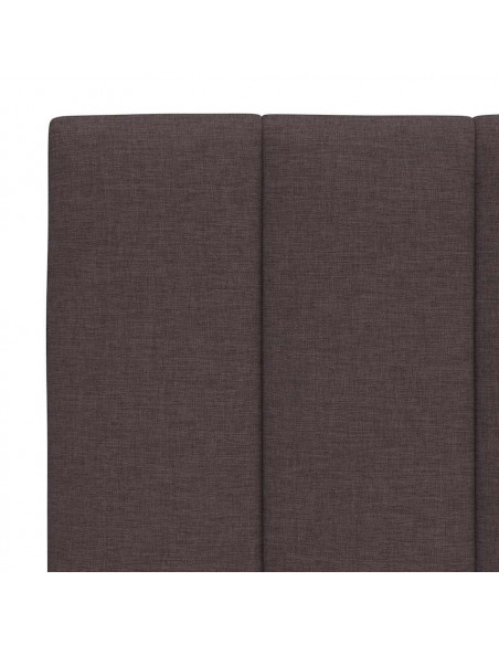 Giroletto senza Materasso Marrone Scuro 90x200 cm Tessuto