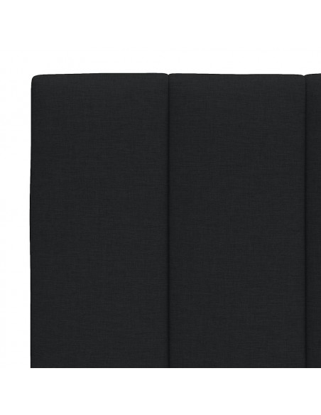 Giroletto senza Materasso Nero 90x190 cm in Tessuto
