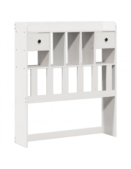 Letto con Libreria senza Materasso 75x190 cm in Legno Pino