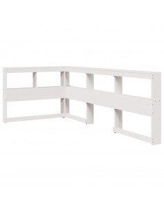 Letto con Libreria senza Materasso 75x190 cm in Legno Pino