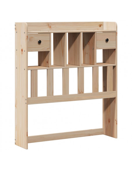 Letto Libreria senza Materasso 100x200 cm in Legno di Pino