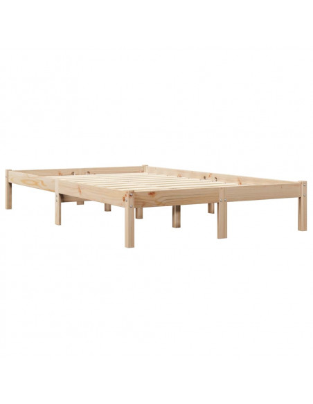Letto Libreria senza Materasso 120x190cm Legno Massello di Pino