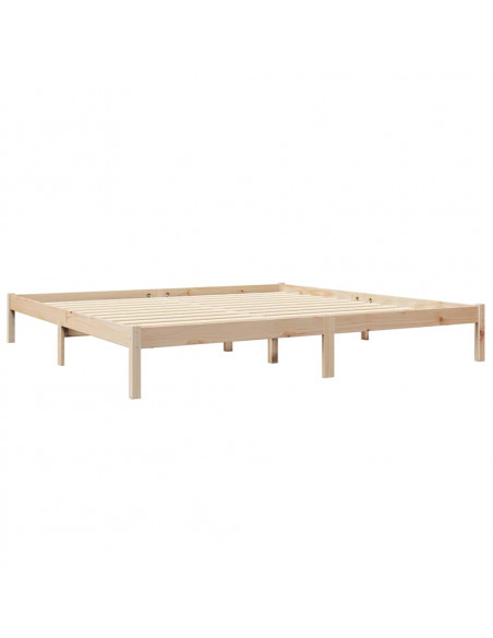 Letto Libreria senza Materasso 180x200 cm in Legno di Pino