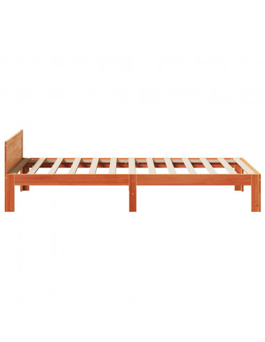 Letto senza Materasso Marrone Cera 80x200 cm Legno di Pino