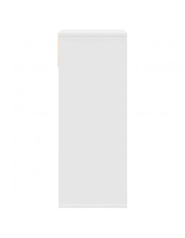 Libreria Bianca 34x31x80 cm in Legno Multistrato