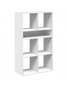 Libreria Bianca 66x31x112 cm in Legno Multistrato