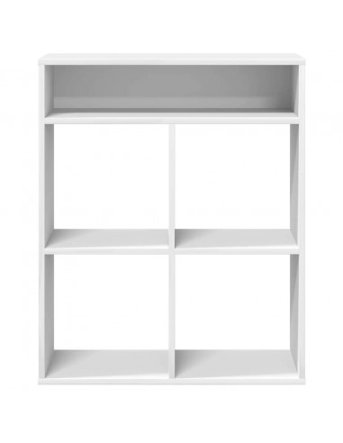 Libreria Bianca 66x31x80 cm in Legno Multistrato