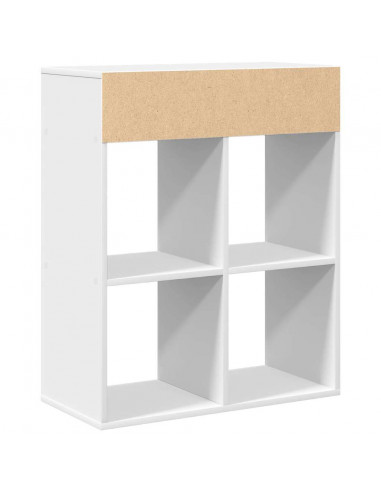 Libreria Bianca 66x31x80 cm in Legno Multistrato