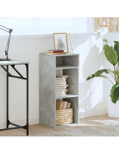 Libreria Grigio Cemento 34x31x80 cm in Legno Multistrato