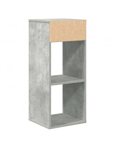 Libreria Grigio Cemento 34x31x80 cm in Legno Multistrato