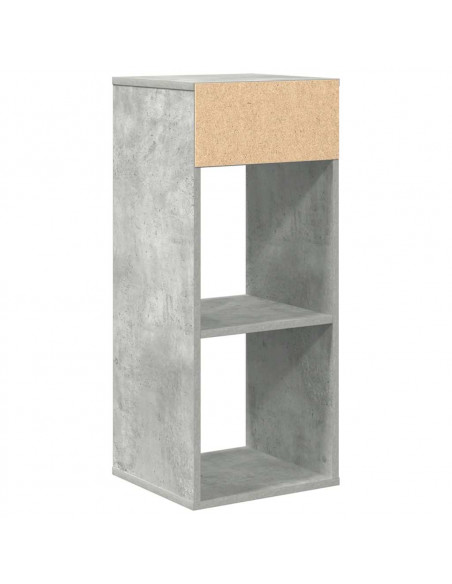 Libreria Grigio Cemento 34x31x80 cm in Legno Multistrato