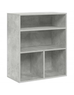 Libreria Grigio Cemento 60x30x71,5 cm in Legno Multistrato