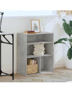 Libreria Grigio Cemento 60x30x71,5 cm in Legno Multistrato 2