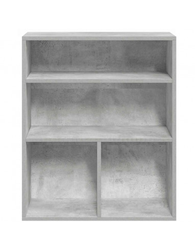 Libreria Grigio Cemento 60x30x71,5 cm in Legno Multistrato
