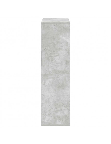 Libreria Grigio Cemento 66x31x112 cm in Legno Multistrato