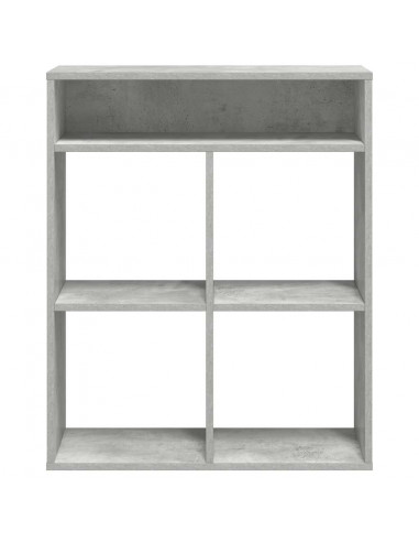 Libreria Grigio Cemento 66x31x80 cm in Legno Multistrato