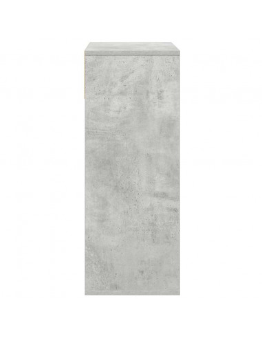 Libreria Grigio Cemento 66x31x80 cm in Legno Multistrato