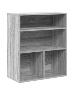 Libreria Grigio Sonoma 60x30x71,5 cm in Legno Multistrato