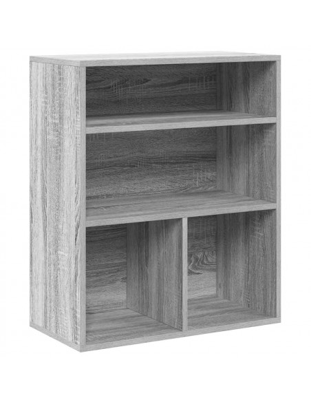 Libreria Grigio Sonoma 60x30x71,5 cm in Legno Multistrato