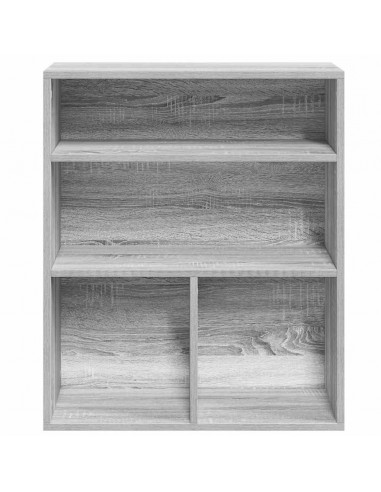Libreria Grigio Sonoma 60x30x71,5 cm in Legno Multistrato