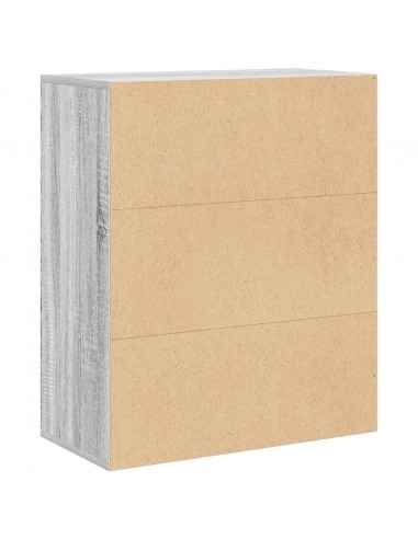 Libreria Grigio Sonoma 60x30x71,5 cm in Legno Multistrato