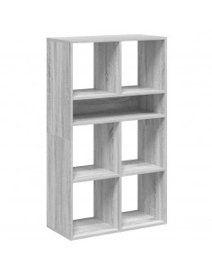 Libreria Grigio Sonoma 66x31x112 cm in Legno Multistrato