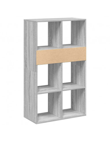 Libreria Grigio Sonoma 66x31x112 cm in Legno Multistrato