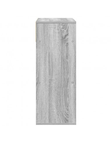 Libreria Grigio Sonoma 66x31x80 cm in Legno Multistrato