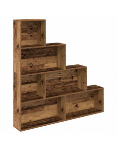 Libreria Legno Antico 157x24x160 cm in Legno Multistrato