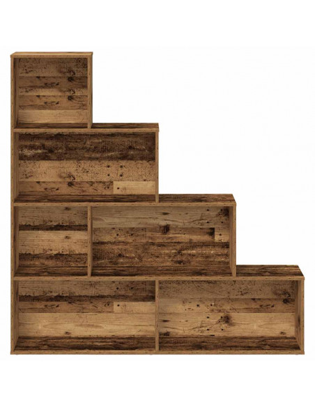 Libreria Legno Antico 157x24x160 cm in Legno Multistrato